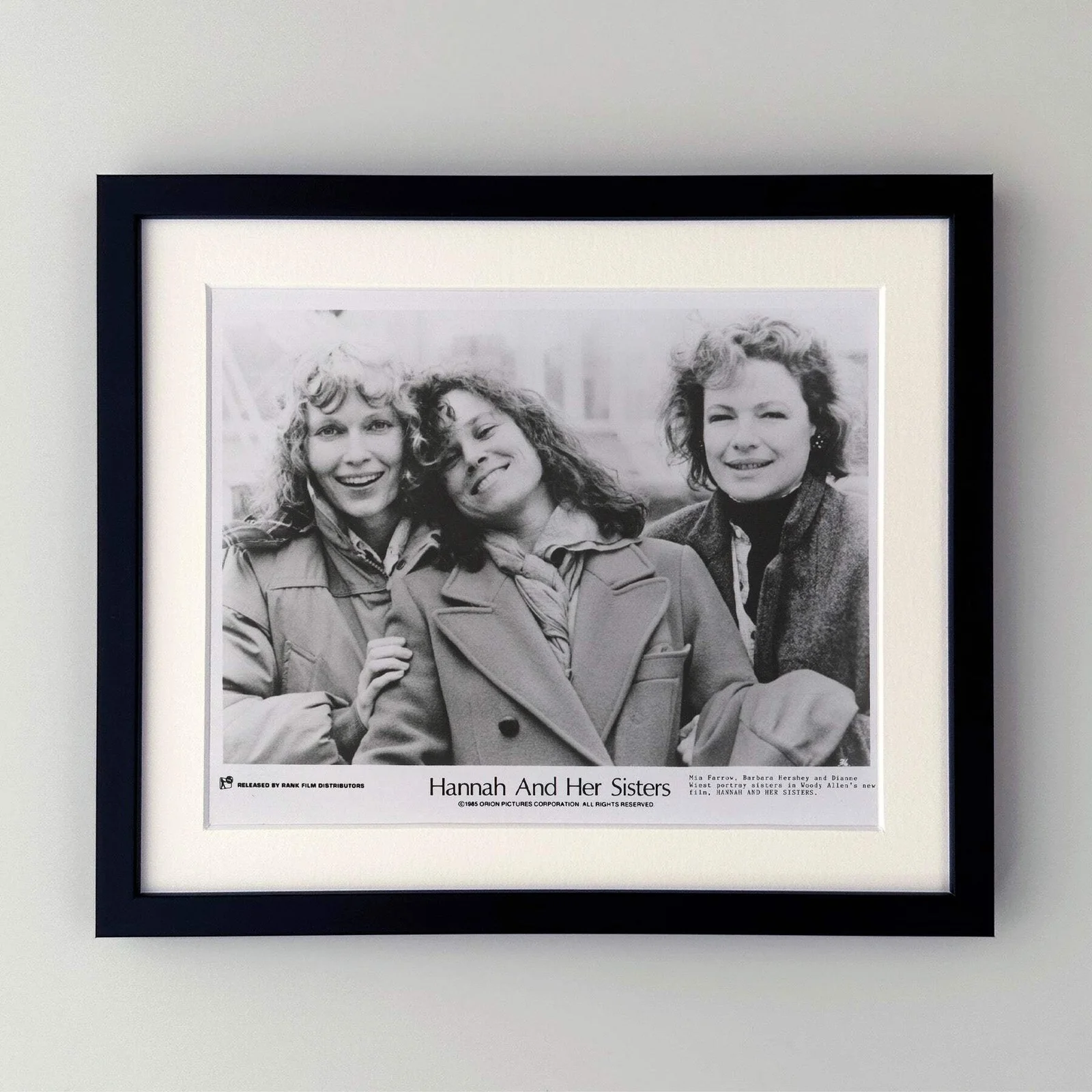 Hannah and Her Sisters (1986) Press Publicity Still - Framed, image 2