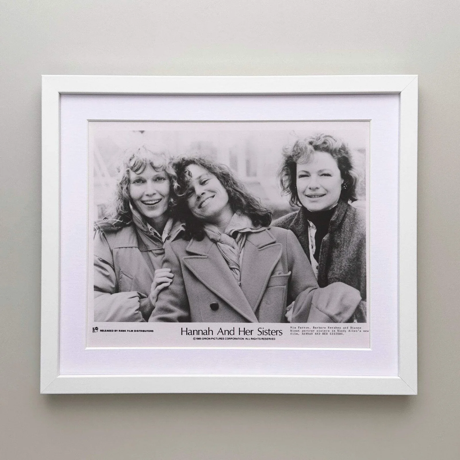 Hannah and Her Sisters (1986) Press Publicity Still - Framed, image 3