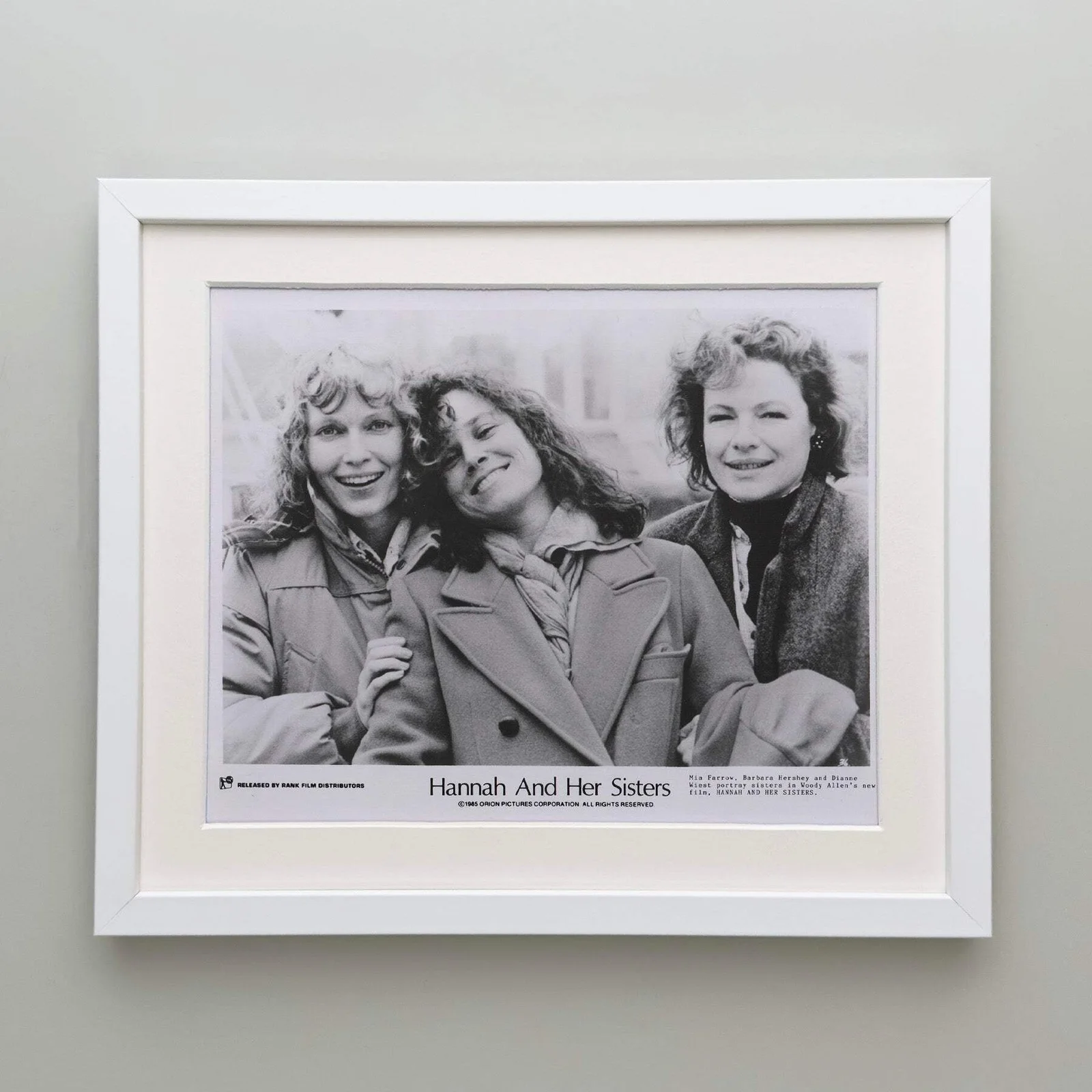 Hannah and Her Sisters (1986) Press Publicity Still - Framed, image 4