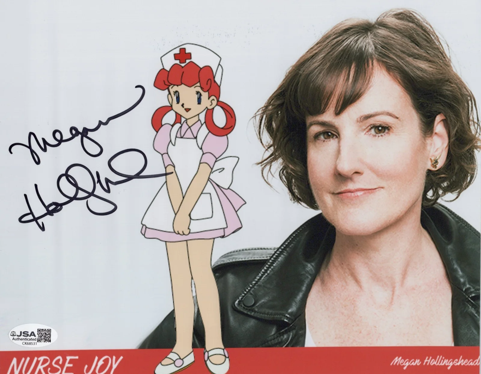 Megan Hollingshead — Pokemon- Nurse Joy 8x10 photo signed by Megan Hollingshead JSA COA