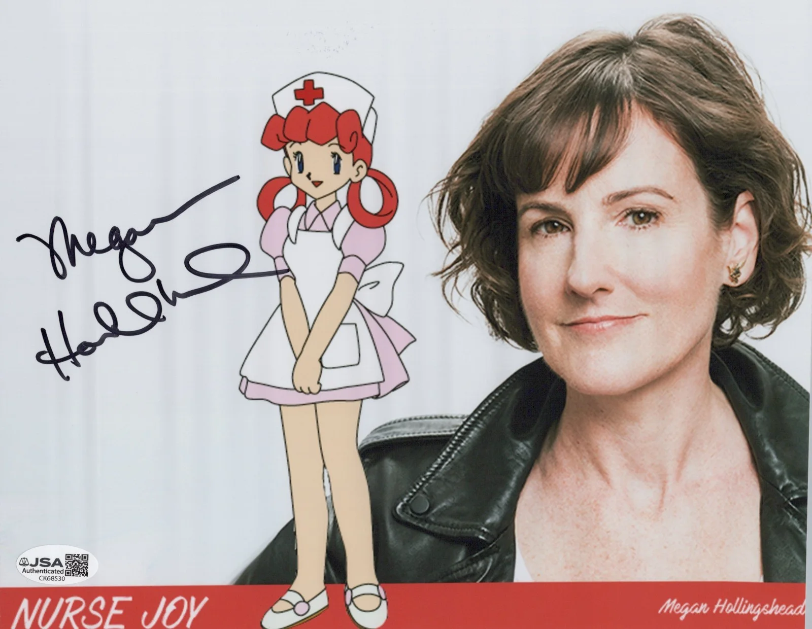 Megan Hollingshead — Pokemon- Nurse Joy 8x10 photo signed by Megan Hollingshead JSA COA