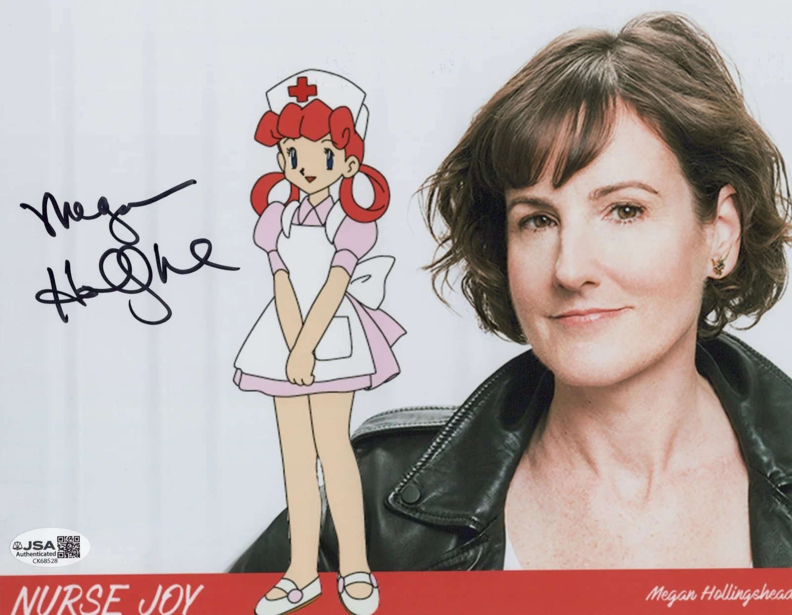 Megan Hollingshead — Pokemon- Nurse Joy 8x10 photo signed by Megan Hollingshead JSA COA