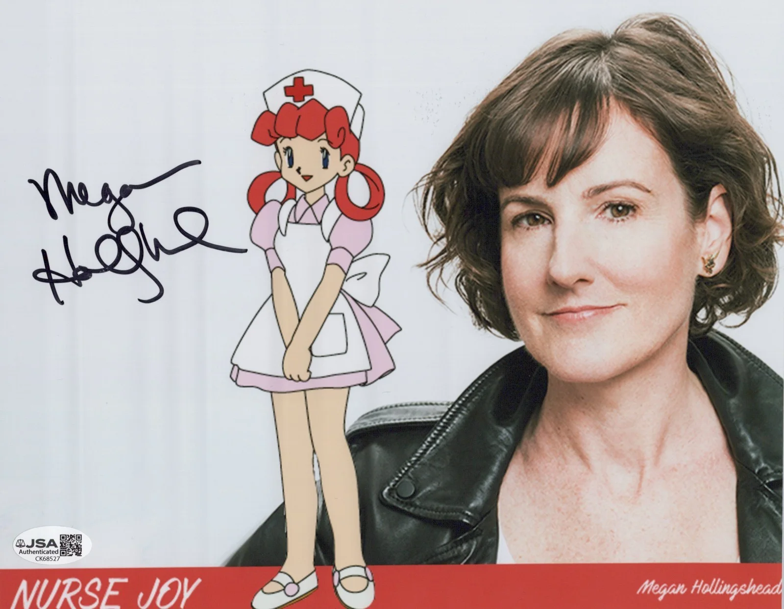 Megan Hollingshead — Pokemon- Nurse Joy 8x10 photo signed by Megan Hollingshead JSA COA
