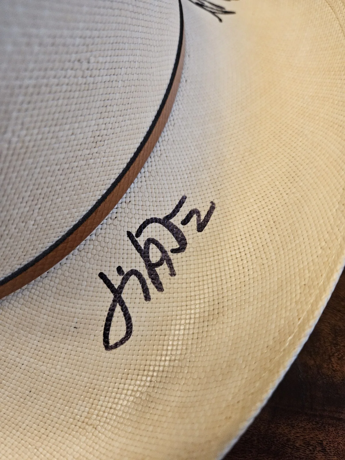 WILLIE NELSON , CHIP TAYLOR SIGNED COWBOY HAT 7 1/4, image 3