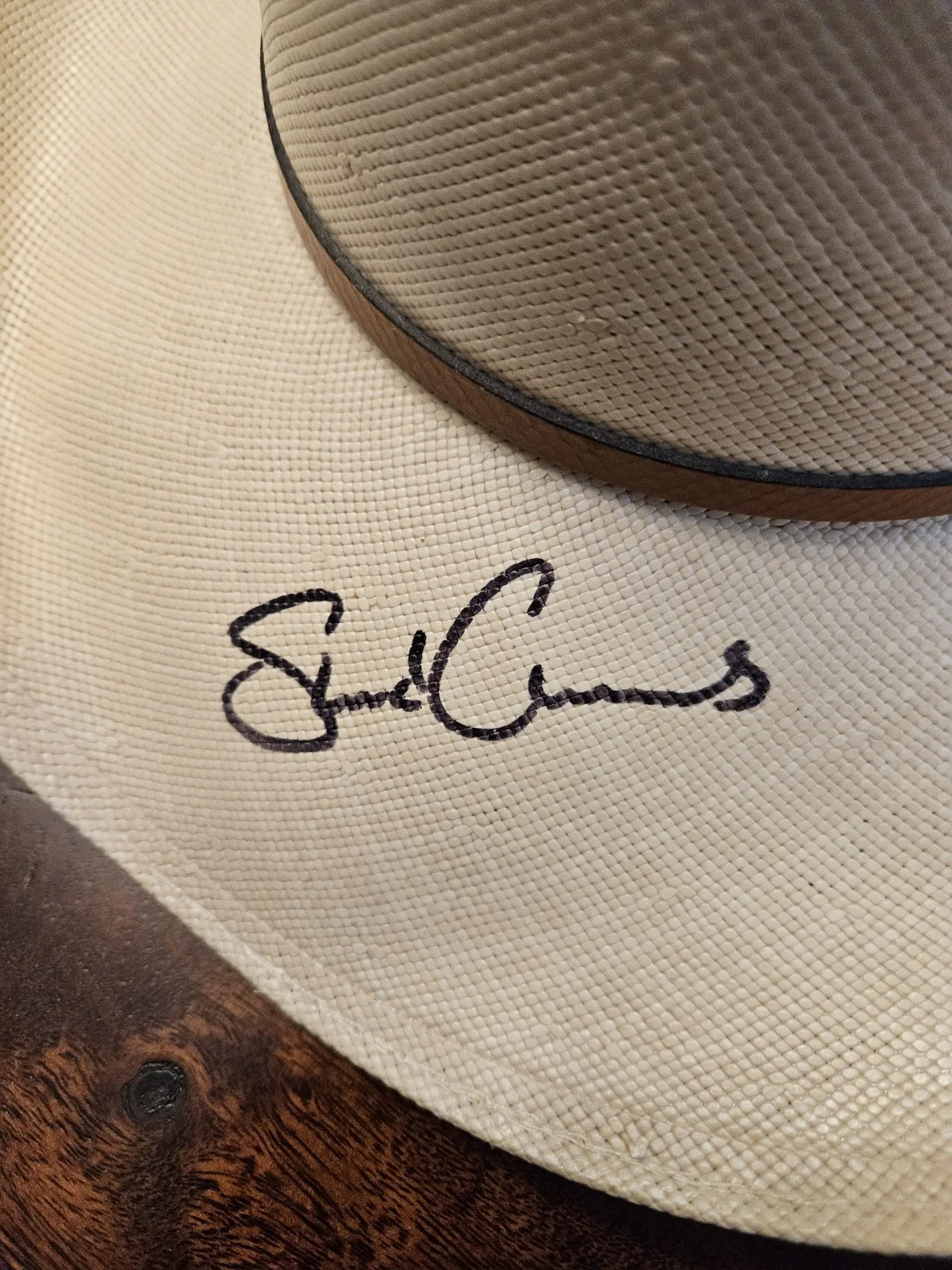WILLIE NELSON , CHIP TAYLOR SIGNED COWBOY HAT 7 1/4, image 5