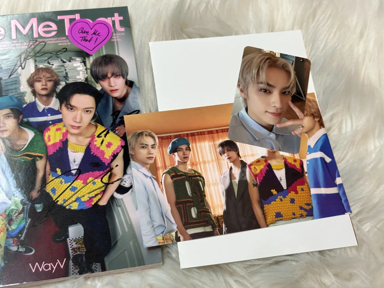 Way V - ALL MEMBER Autograph(Signed) PROMO ALBUM KPOP, изображение 4