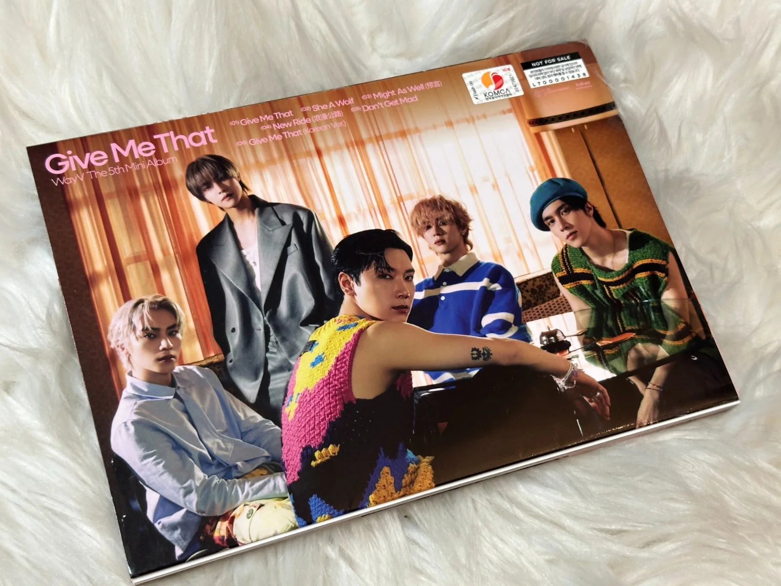 Way V - ALL MEMBER Autograph(Signed) PROMO ALBUM KPOP, изображение 5