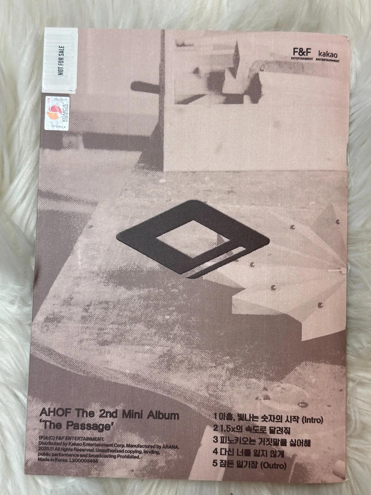 AHOF [The Passage] - ALL MEMBER Autograph(Signed) PROMO ALBUM KPOP, изображение 5