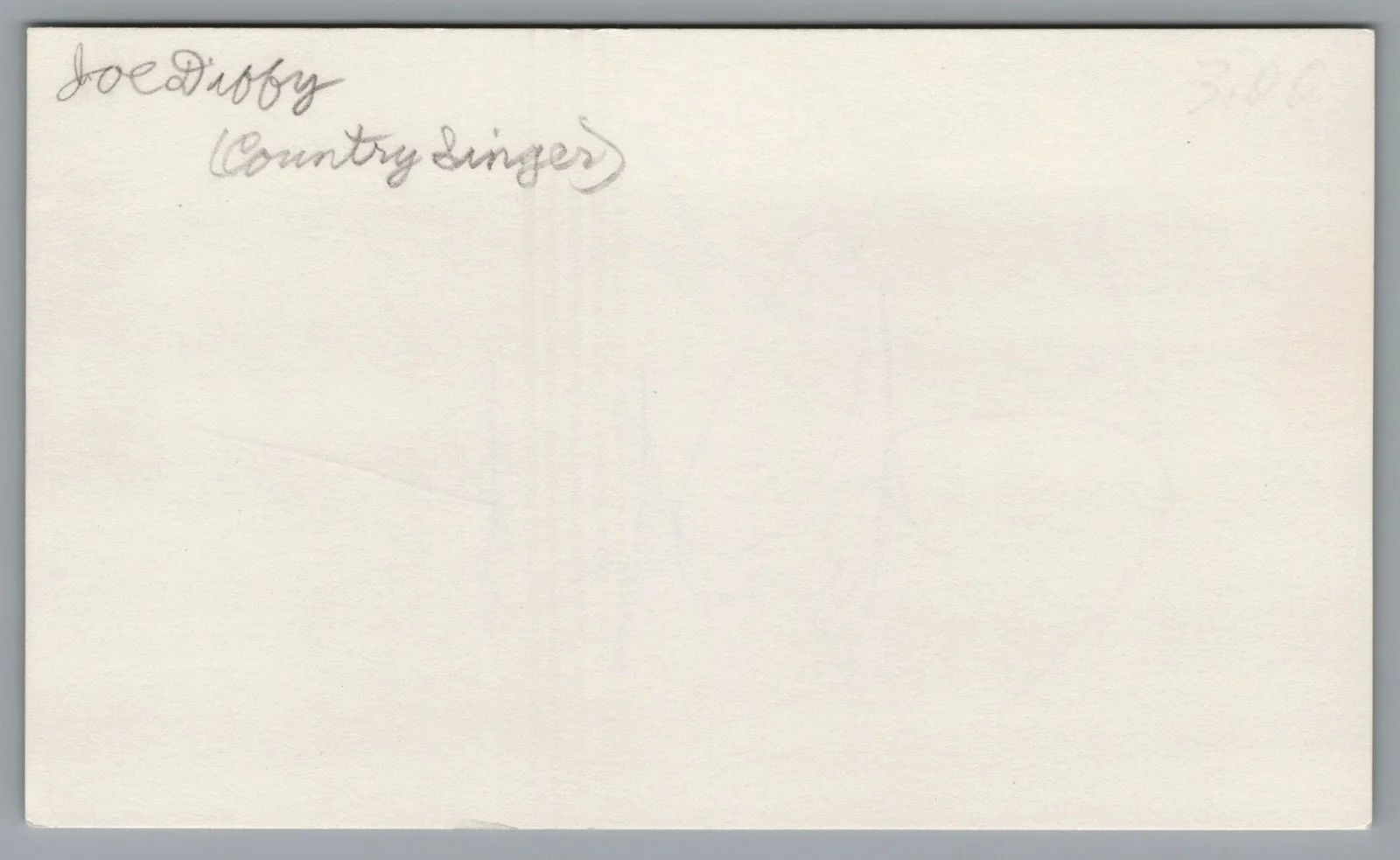 Joe Diffie — Joe Diffie Signed 3x5 Index Card Autographed, image 2