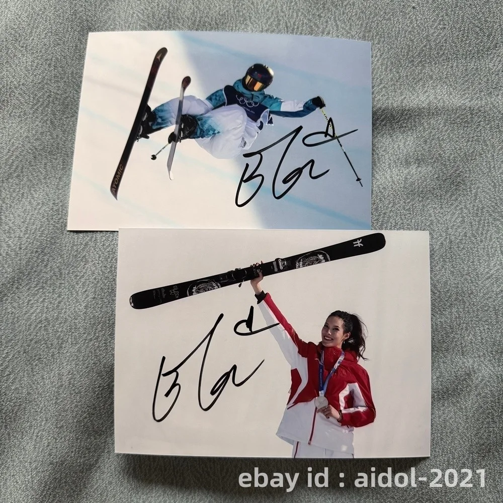 Gu Ailing Eileen Feng Gu Autographed Signed Photo Autographs Collectibles 202603, изображение 2