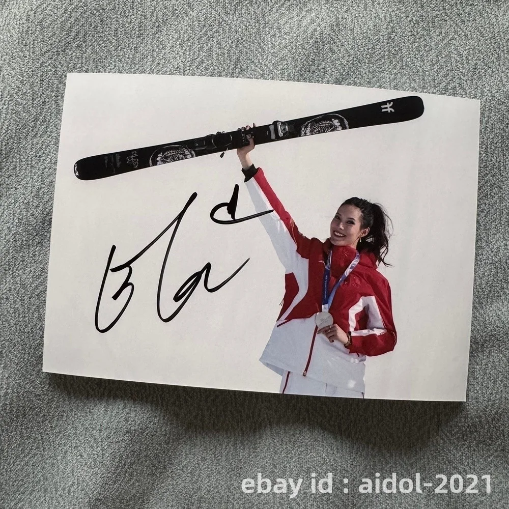 Gu Ailing Eileen Feng Gu Autographed Signed Photo Autographs Collectibles 202603, изображение 3
