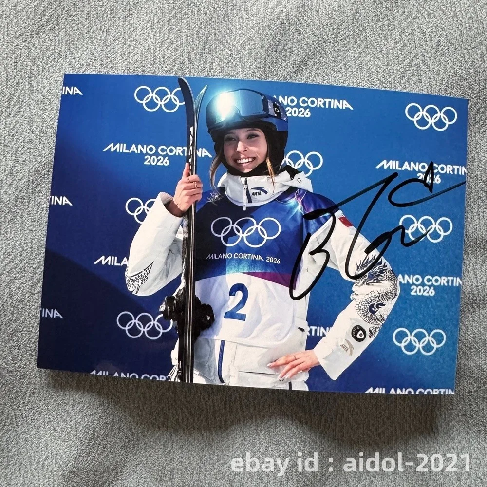 Gu Ailing Eileen Feng Gu Autographed Signed Photo Autographs Collectibles 202602, изображение 4