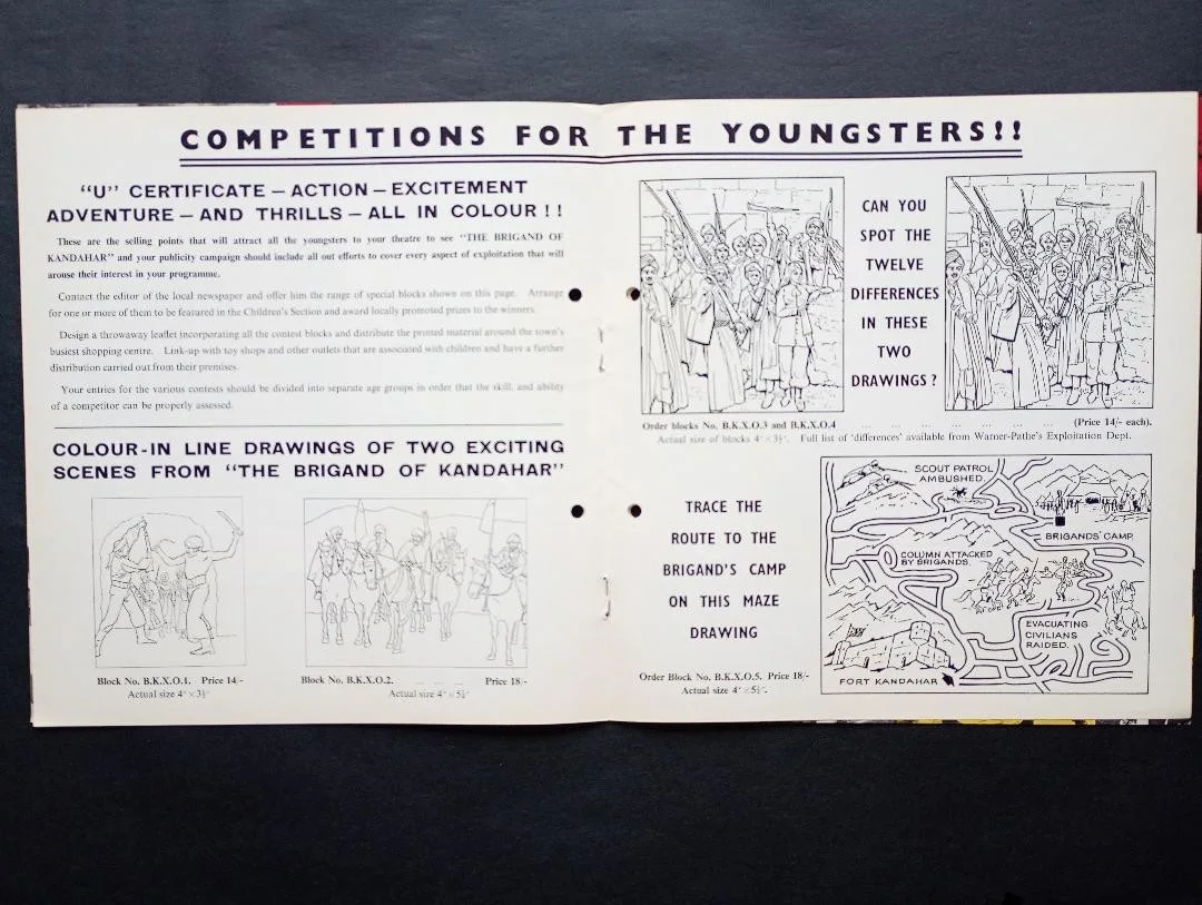 BRIGAND OF KANDAHAR pressbook, image 3