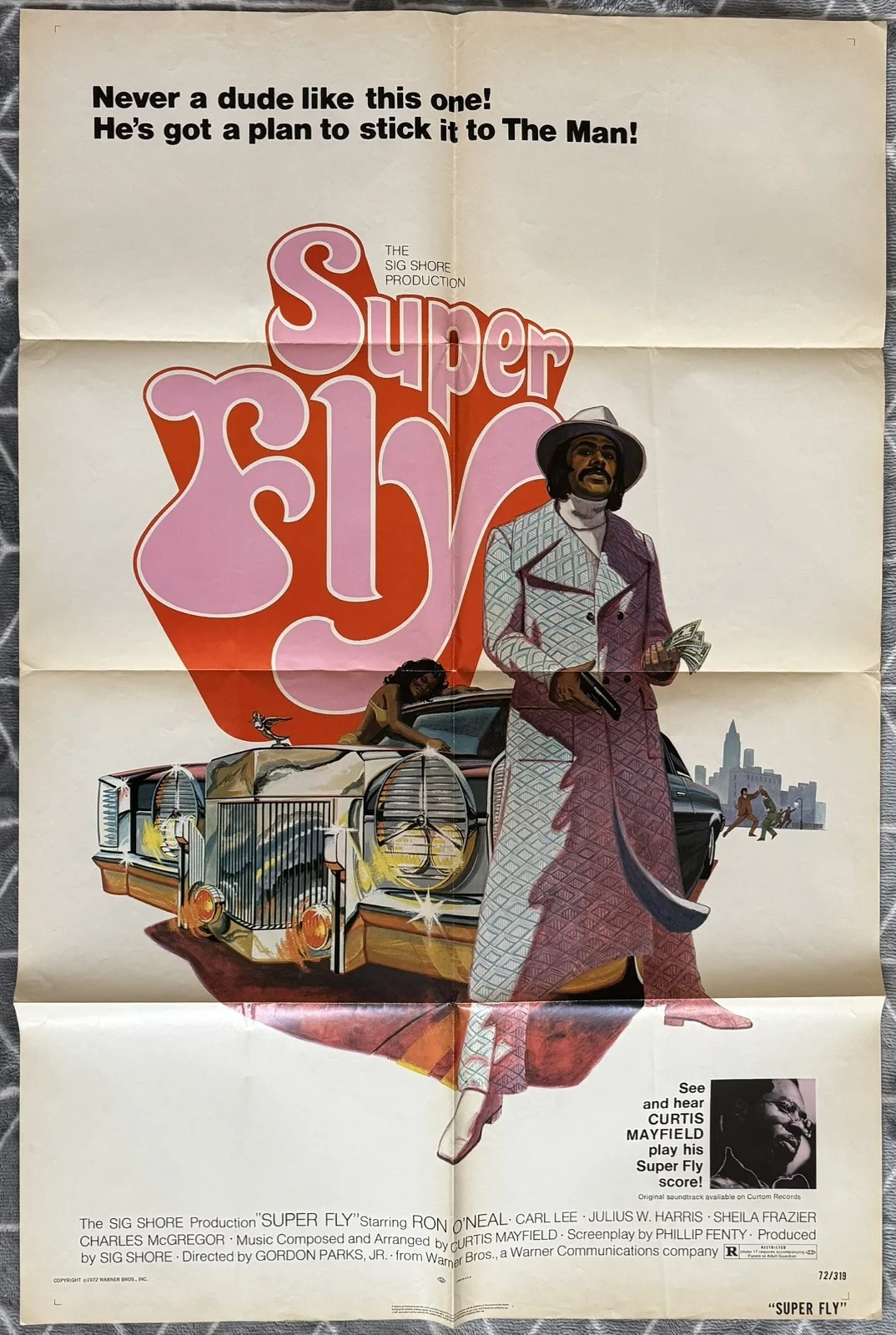 SUPERFLY 1972 ORIGINAL U.S. 1-SHEET POSTER, image 2