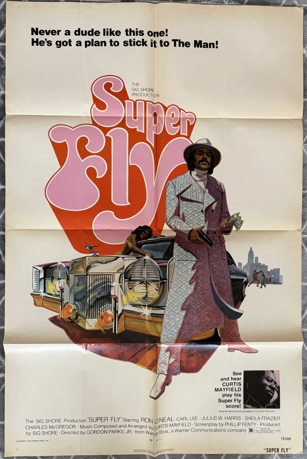 SUPERFLY 1972 ORIGINAL U.S. 1-SHEET POSTER, image 4