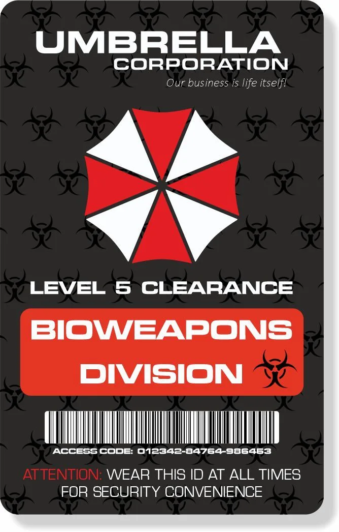 Card Umbrella Corporation ID Card & Lanyard Resident Evil, image 3