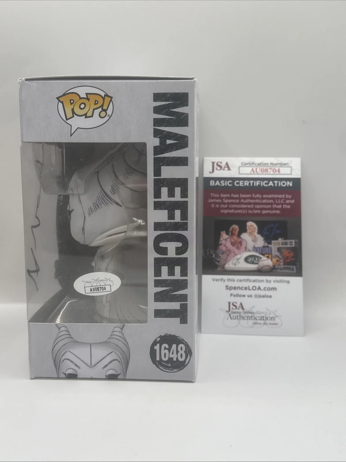 ANGELINA JOLIE — Angelina Jolie Signed #1648 Maleficent Funko Pop JSA COA DISNEY Autograph Auth, image 2