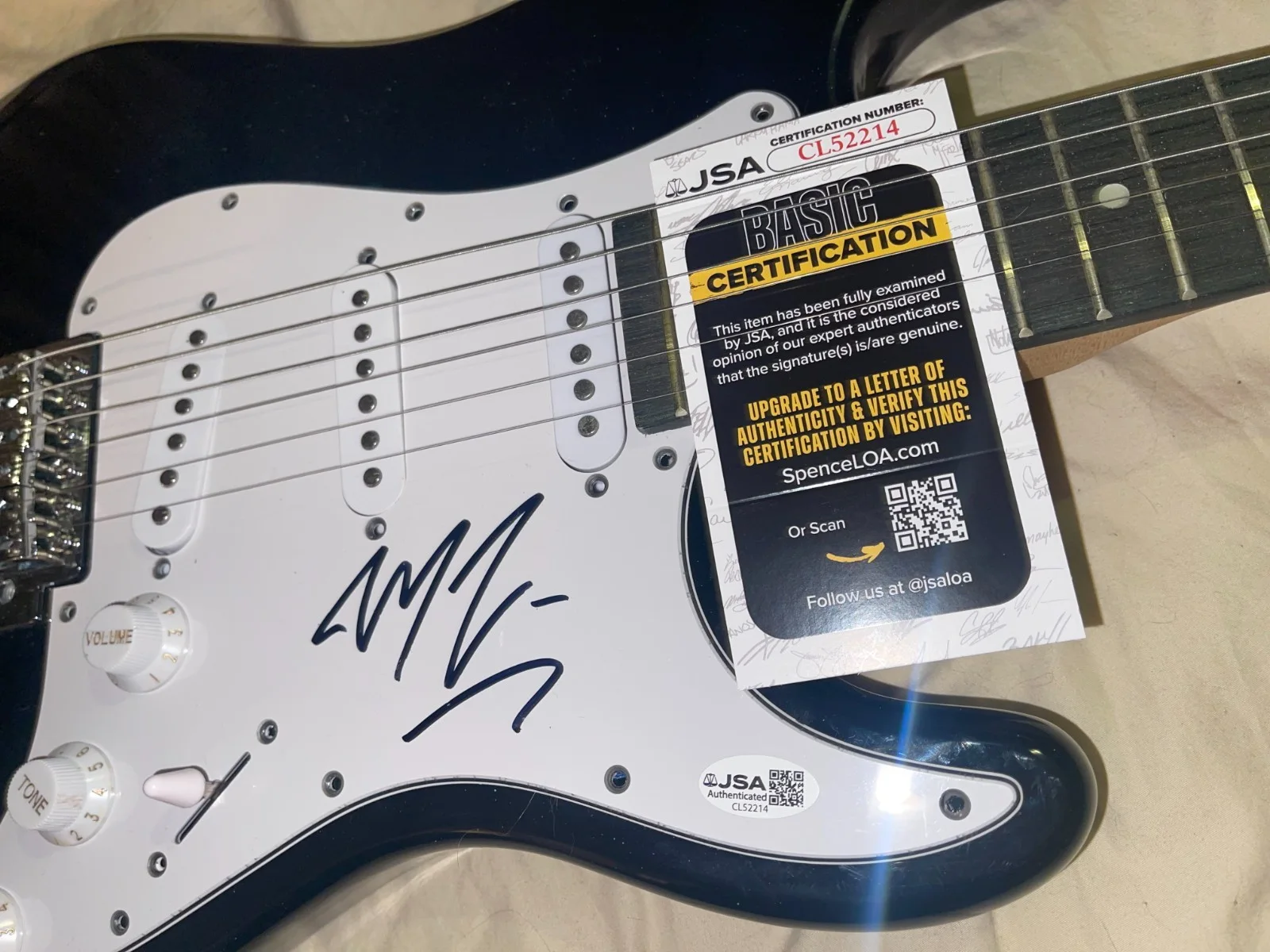 Marcus King El Dorado Young Blood Autographed Signed Electric Guitar JSA, image 3