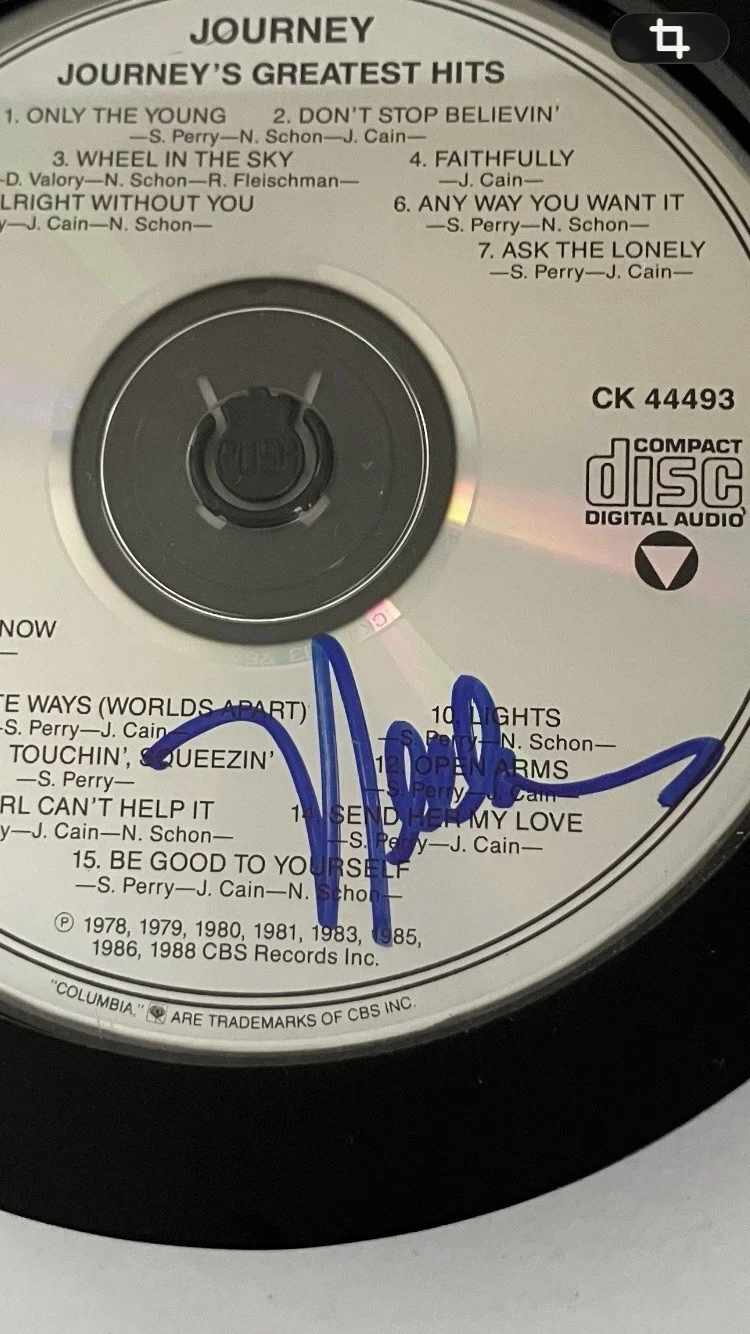 JOURNEY/NEAL SCHON SIGNED/AUTOGRAPHED CD FRAMED WITH COA, image 2