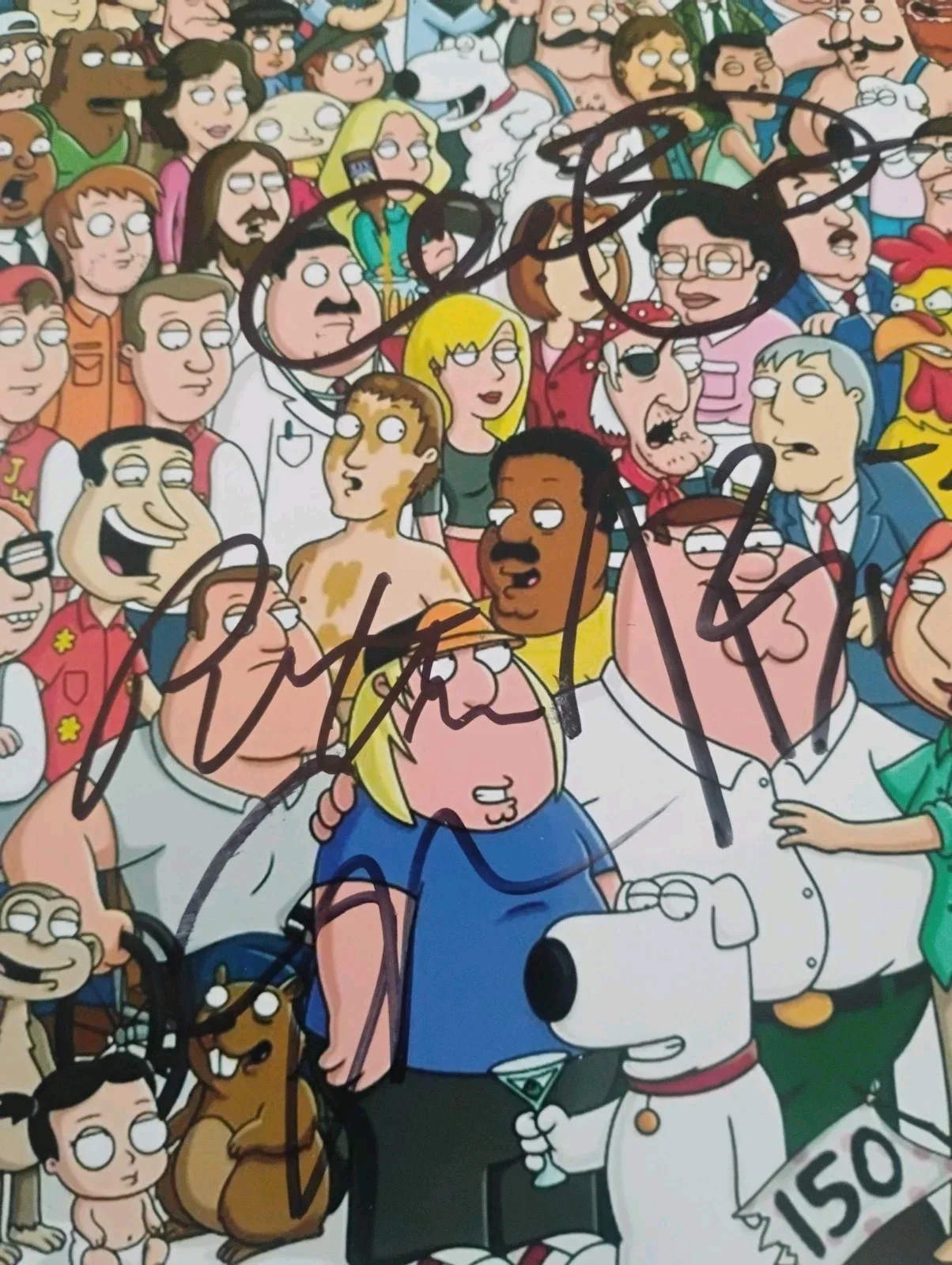 alex borstein, Seth MacFarlane, Patrick Warburton — SETH MACFARLANE ALEX BORSTEIN PATRICK WARBURTON +1 FAMILY GUY SIGNED 8X10 PHOTO, изображение 2