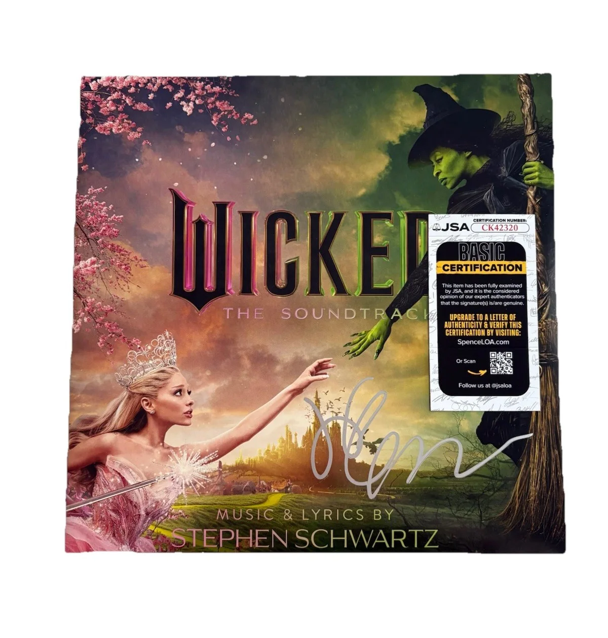 Jeff Goldblum — Jeff Goldblum Signed Autographed Wicked Soundtrack Vinyl Album The Wizard JSACOA