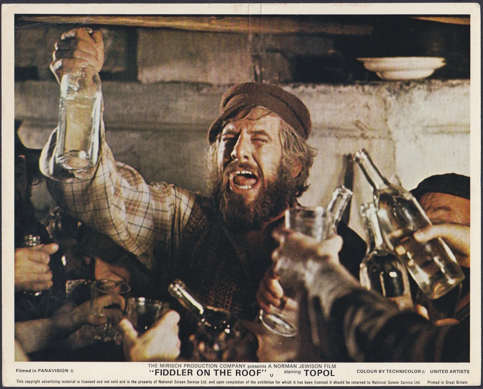 Fiddler on the Roof 8x ORIGINAL UK FOH Lobby Cards Topol Norman Jewison 1971, изображение 3