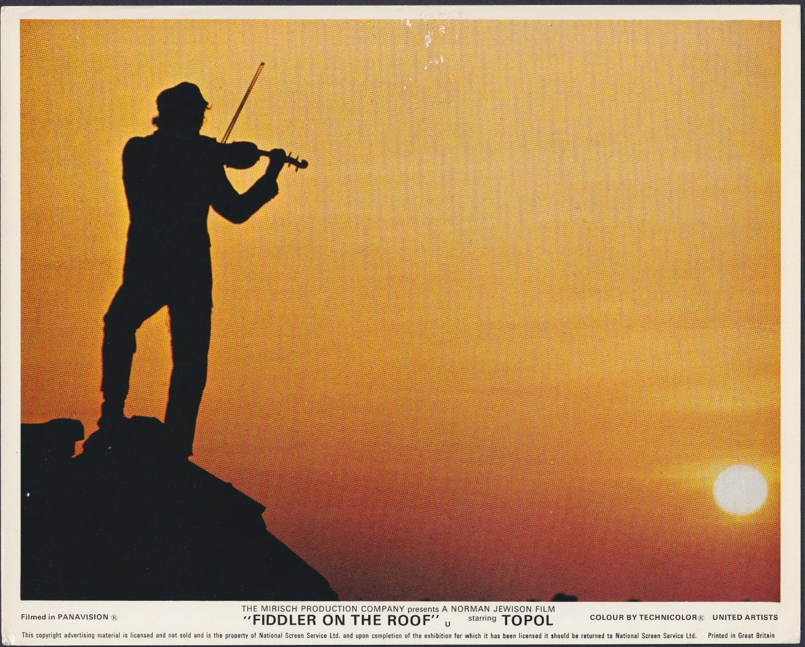 Fiddler on the Roof 8x ORIGINAL UK FOH Lobby Cards Topol Norman Jewison 1971, изображение 5