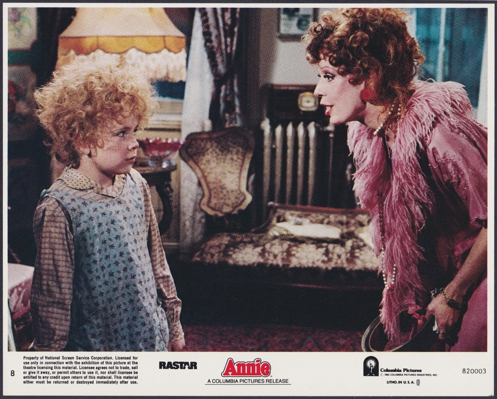 Annie 8x ORIGINAL UK FOH Lobby Cards Albert Finney Carol Burnett 1982, изображение 3