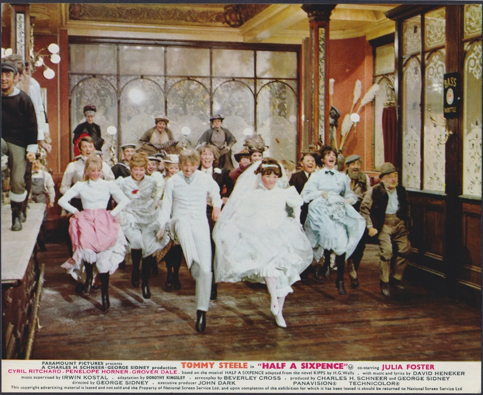 Half a Sixpence 8x ORIGINAL UK FOH Lobby Cards Tommy Steele 1967, изображение 4