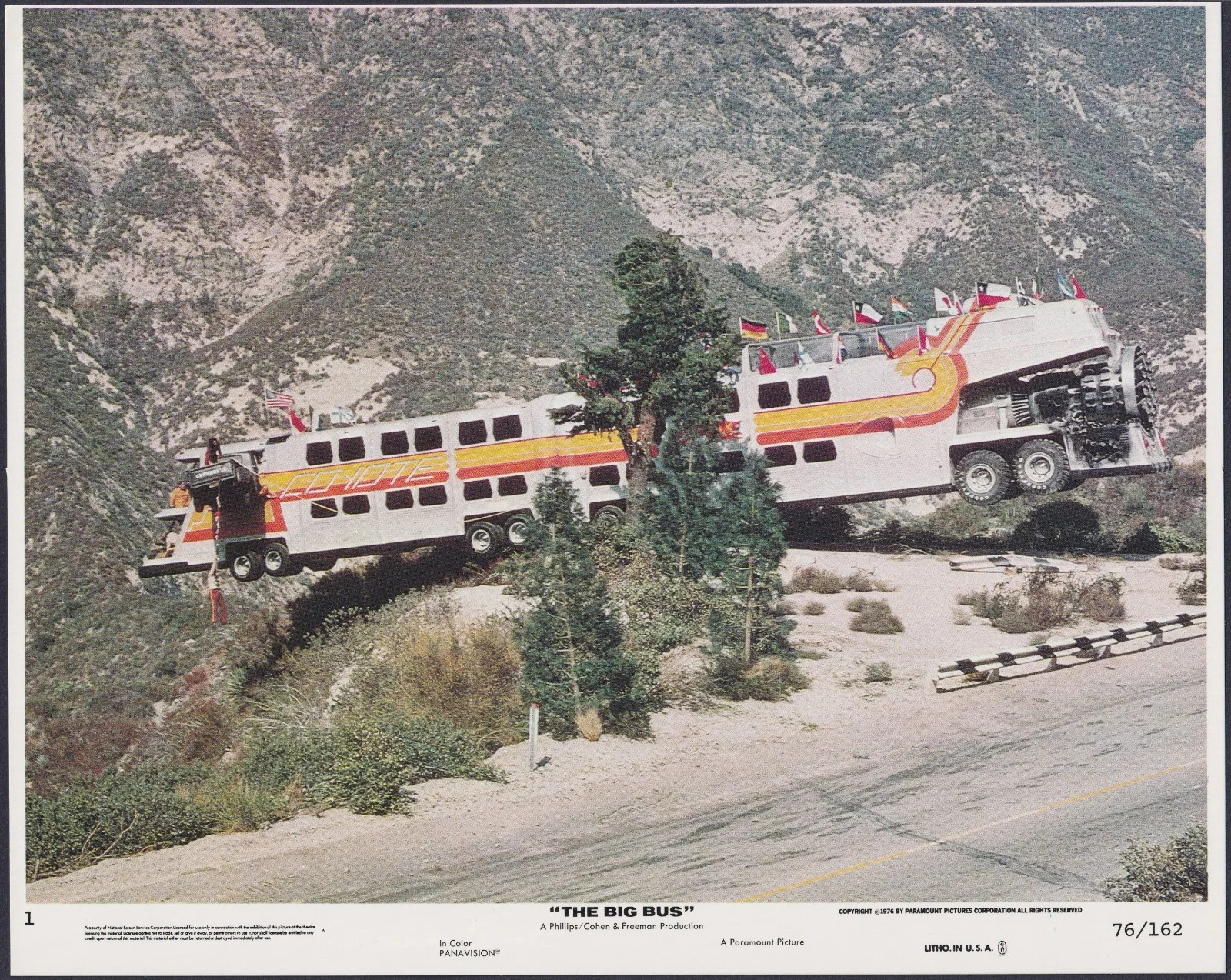 The Big Bus 8x ORIGINAL UK FOH Lobby Cards Stockard Channing 1976, изображение 2