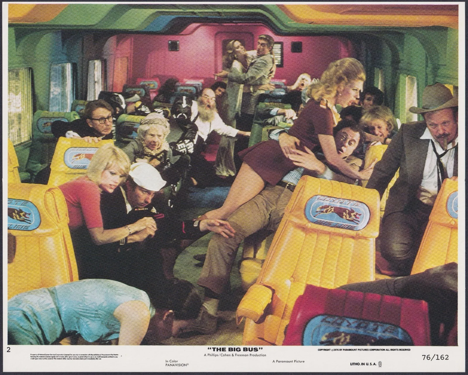 The Big Bus 8x ORIGINAL UK FOH Lobby Cards Stockard Channing 1976, изображение 4