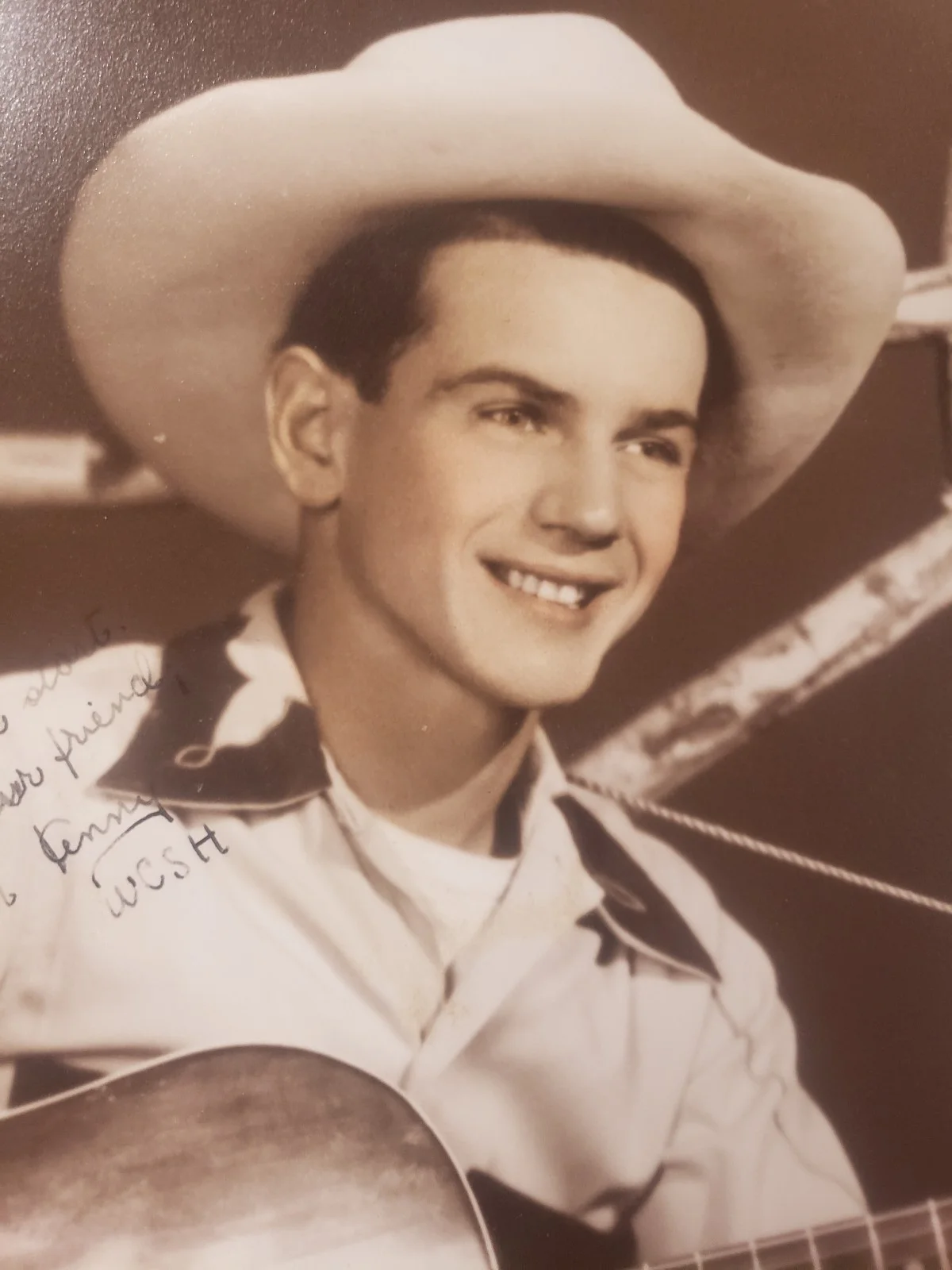 Kenny Roberts — Country artist and Yodeler KENNY ROBERTS AUTOGRAPHED INSCRIBED PHOTOGRAPH 1947, изображение 2