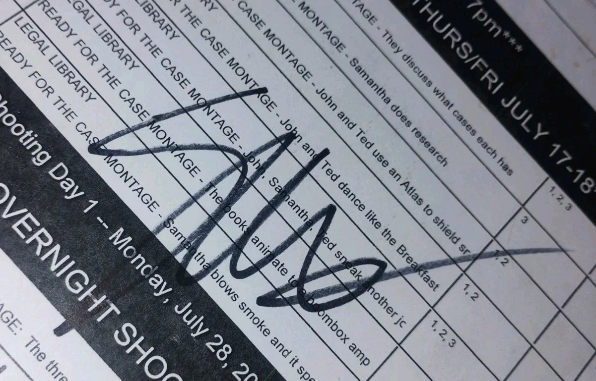 Seth MacFarlane — SETH MACFARLANE FAMILY GUY CREATOR TED SIGNED AUTOGRAPHED TED 2 CALL SHEET PROOF, image 2