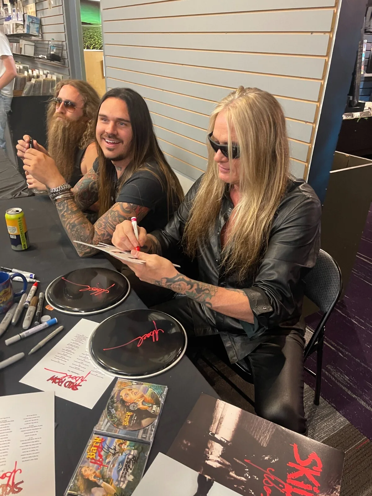 Sebastian Bach Skid Row Autographed Signed Electric Guitar PROOF JSA Authentic, image 4