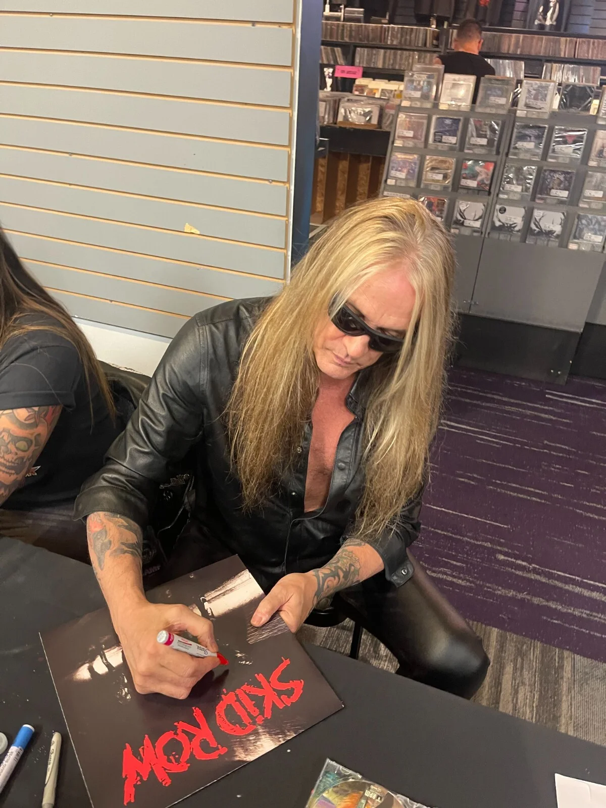 Sebastian Bach Skid Row Autographed Signed Electric Guitar PROOF JSA Authentic, image 5