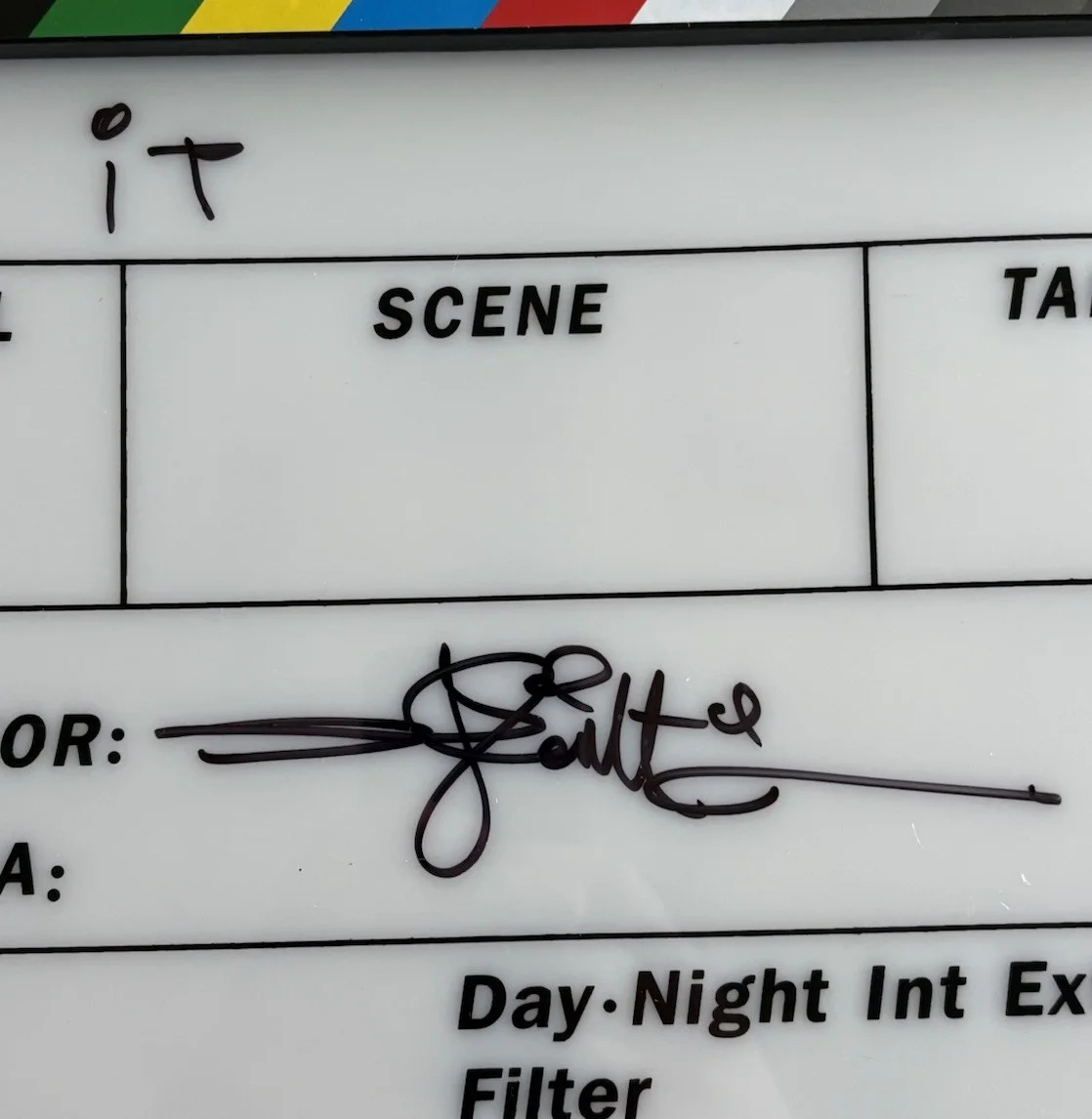 Andy Muschietti — Andy Muschietti Signed Autographed Director Clapboard Clapper IT JSA COA!, image 3