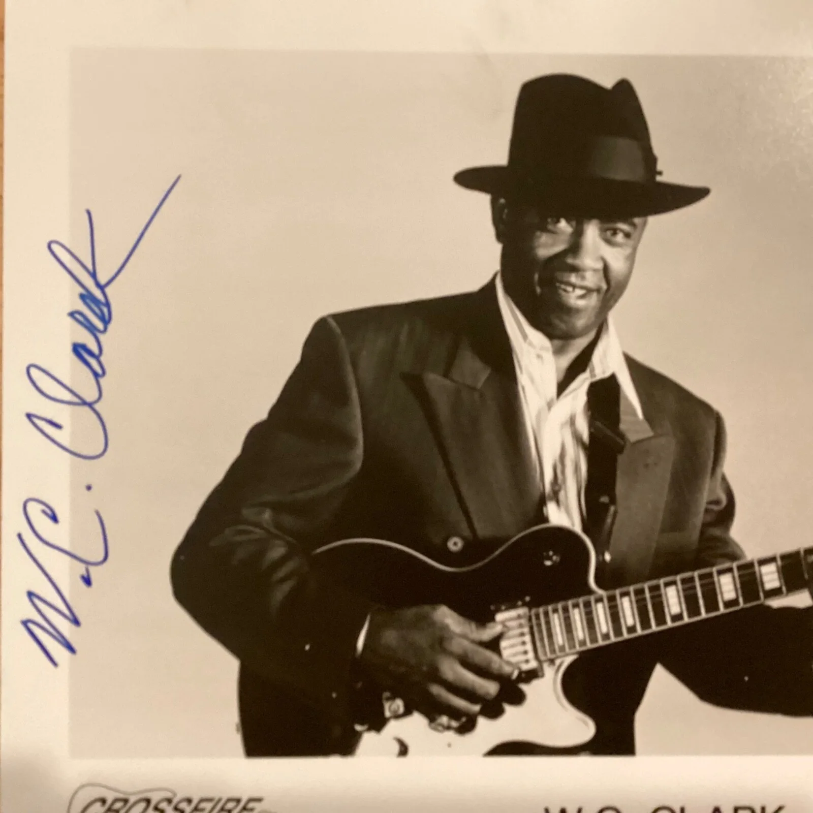 W.C. CLARK Autographed Promo Photo Signed 8x10 Austin Blues SRV, image 3