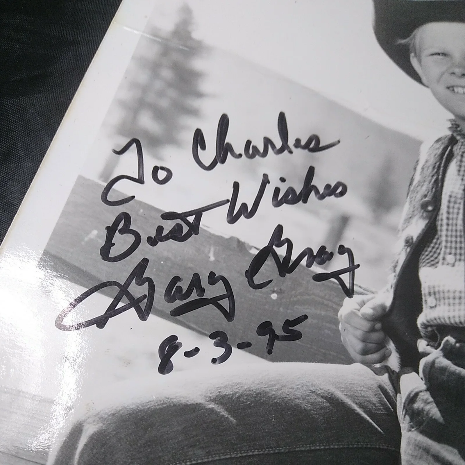 peggy stewart — Gary Gray hand signed autographed 8x10 50s child actor, Lassie, UNFRAMED, image 4
