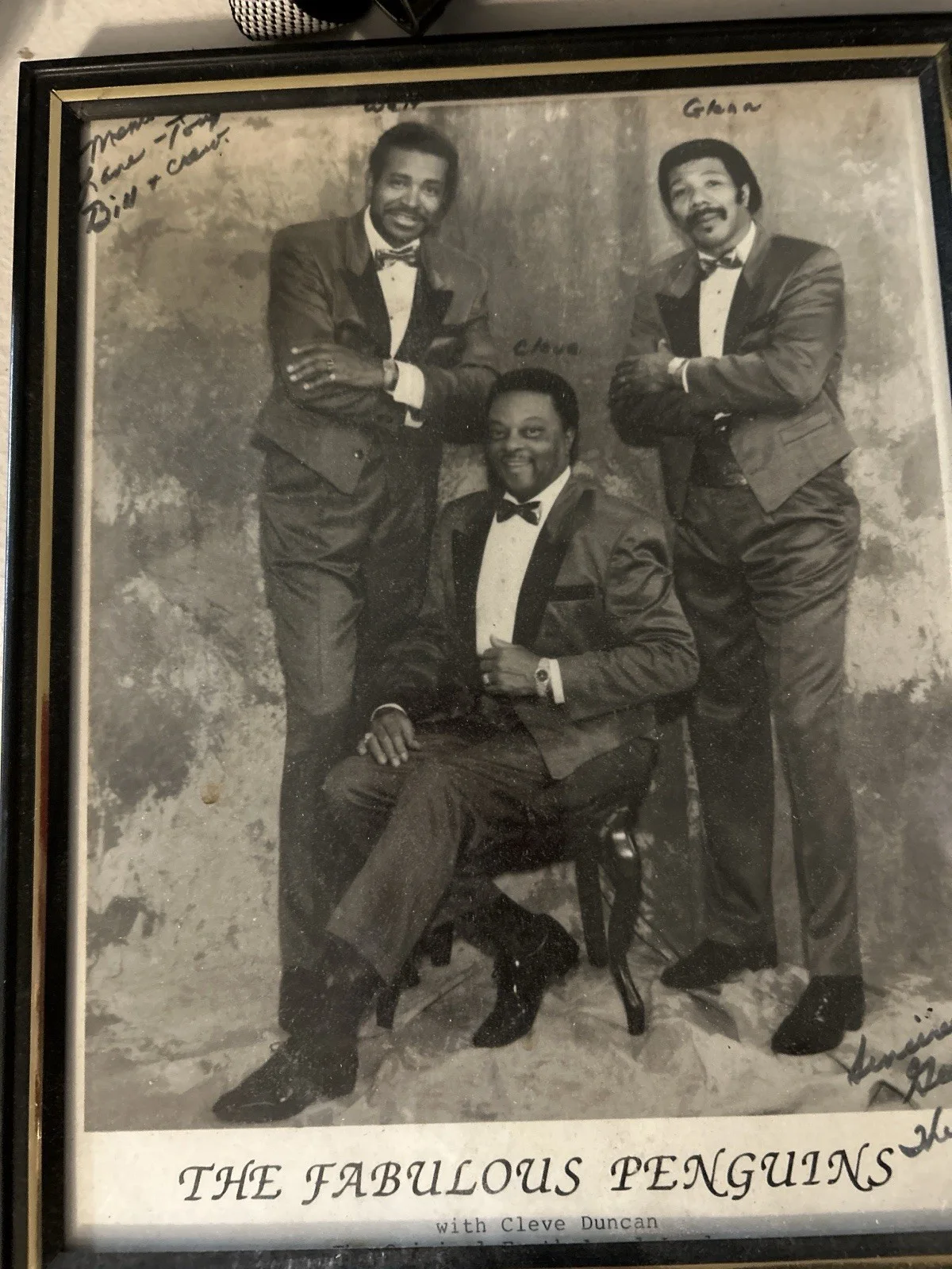 Authentic Autographed Fabulous Penguins Photo – MCA Estate – Inscribed Reverse, image 5