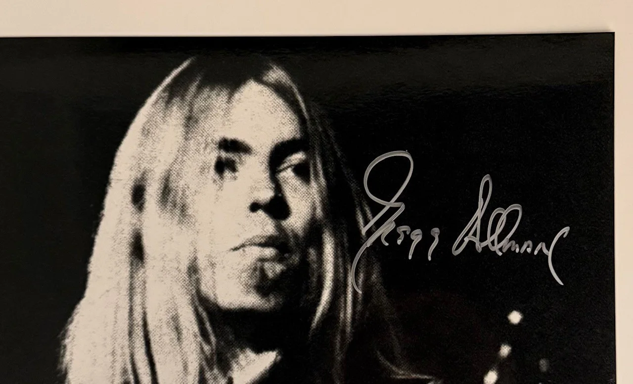 Gregg Allman Signed autographed 13 x 10 Photograph brothers JSA Spence COA, изображение 2
