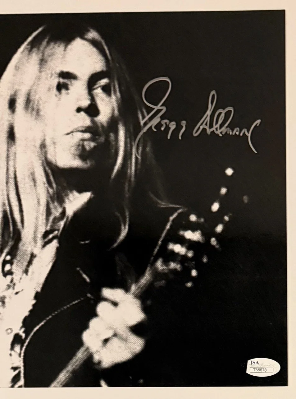 Gregg Allman Signed autographed 13 x 10 Photograph brothers JSA Spence COA, изображение 3