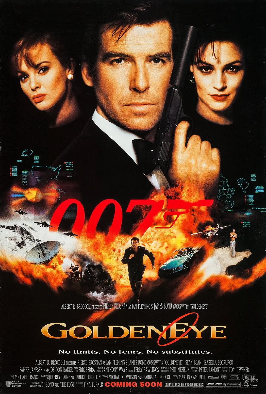 007 Goldeneye 1995 Movie Postcard | Modern Print | James Bond Reproduction, изображение 3