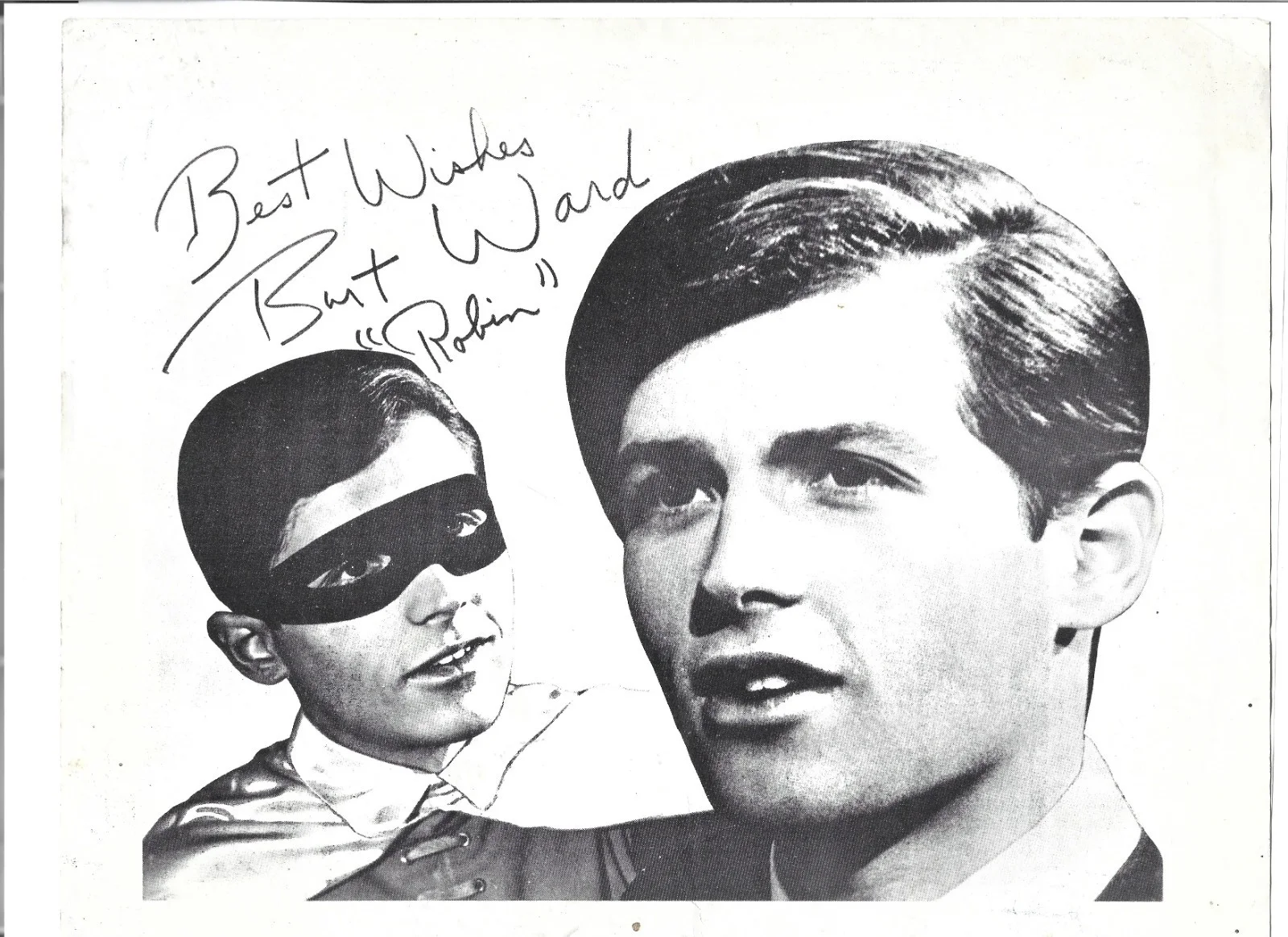 Burt Ward — Burt Ward Signed Print – “Robin” – Batman TV Series – Hand Autographed