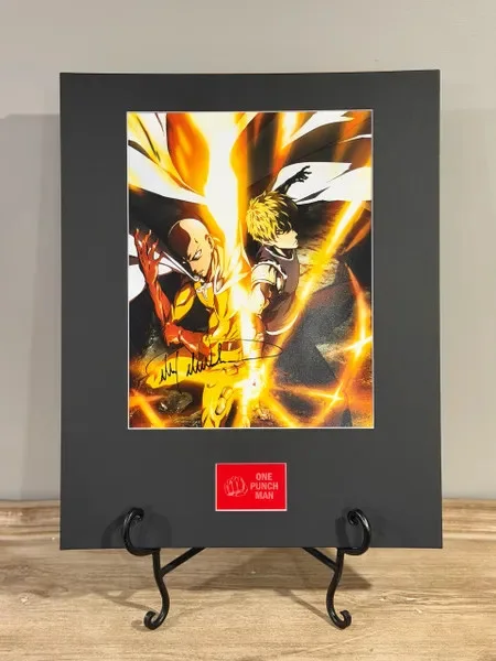Max Mittelman — Max Mittelman Signed One Punch Man 11x14 Photo