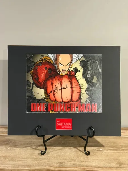 Max Mittelman — Max Mittelman Signed One Punch Man 11x14 Photo