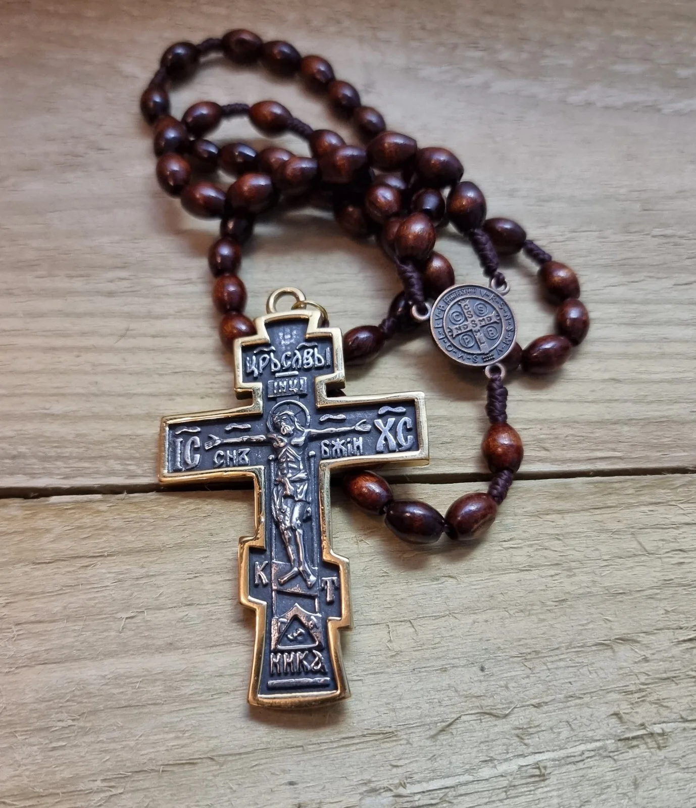 John Wick Rosary Cross Necklace Metal Pendant Prop Replica Cosplay Baba Yaga UK, изображение 2