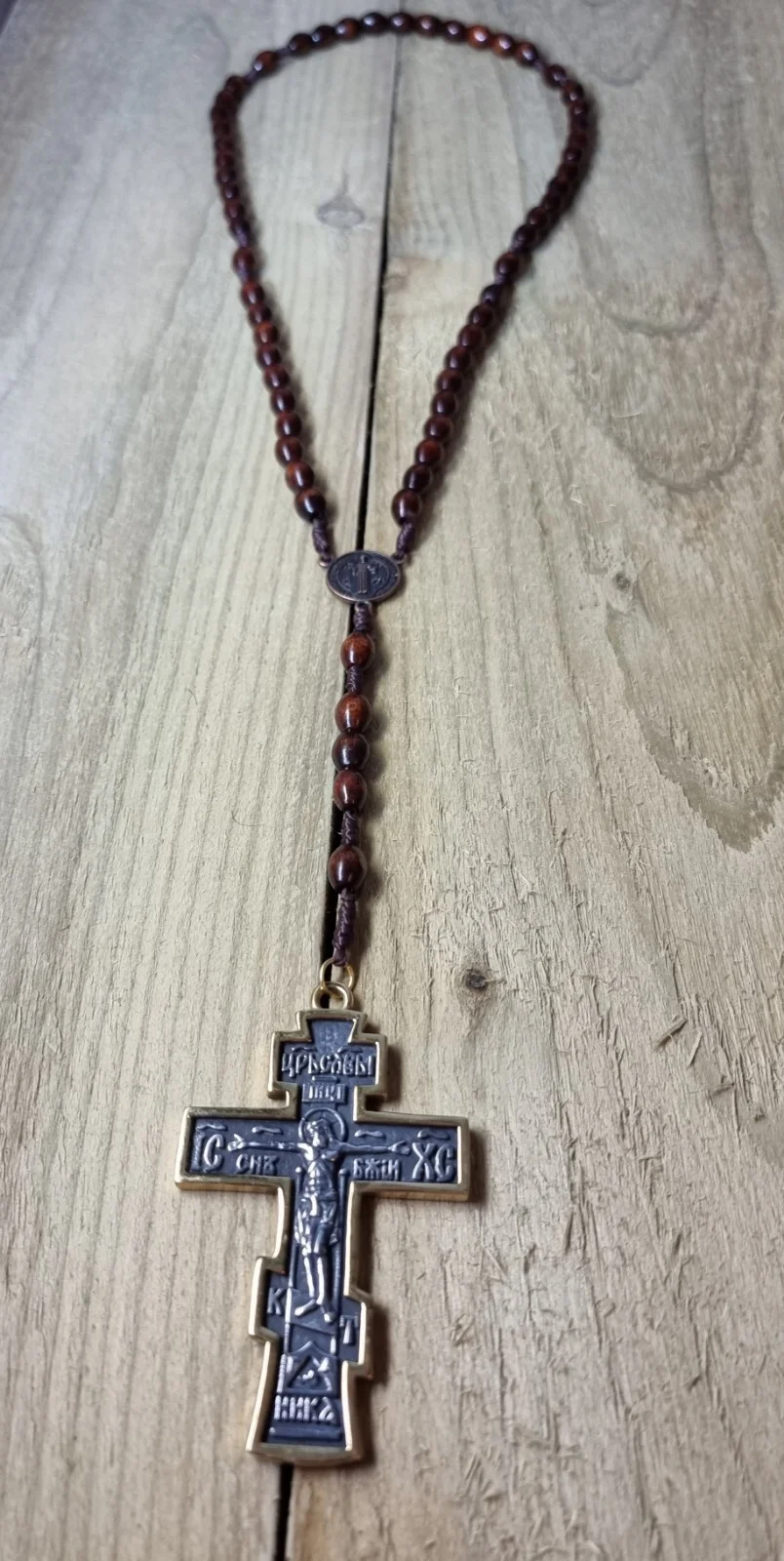 John Wick Rosary Cross Necklace Metal Pendant Prop Replica Cosplay Baba Yaga UK, изображение 4