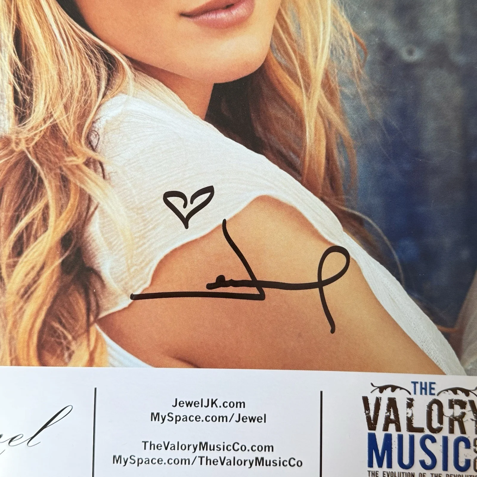 Jewel Color Publicity Photo Autographed By Jewl Singed, изображение 2