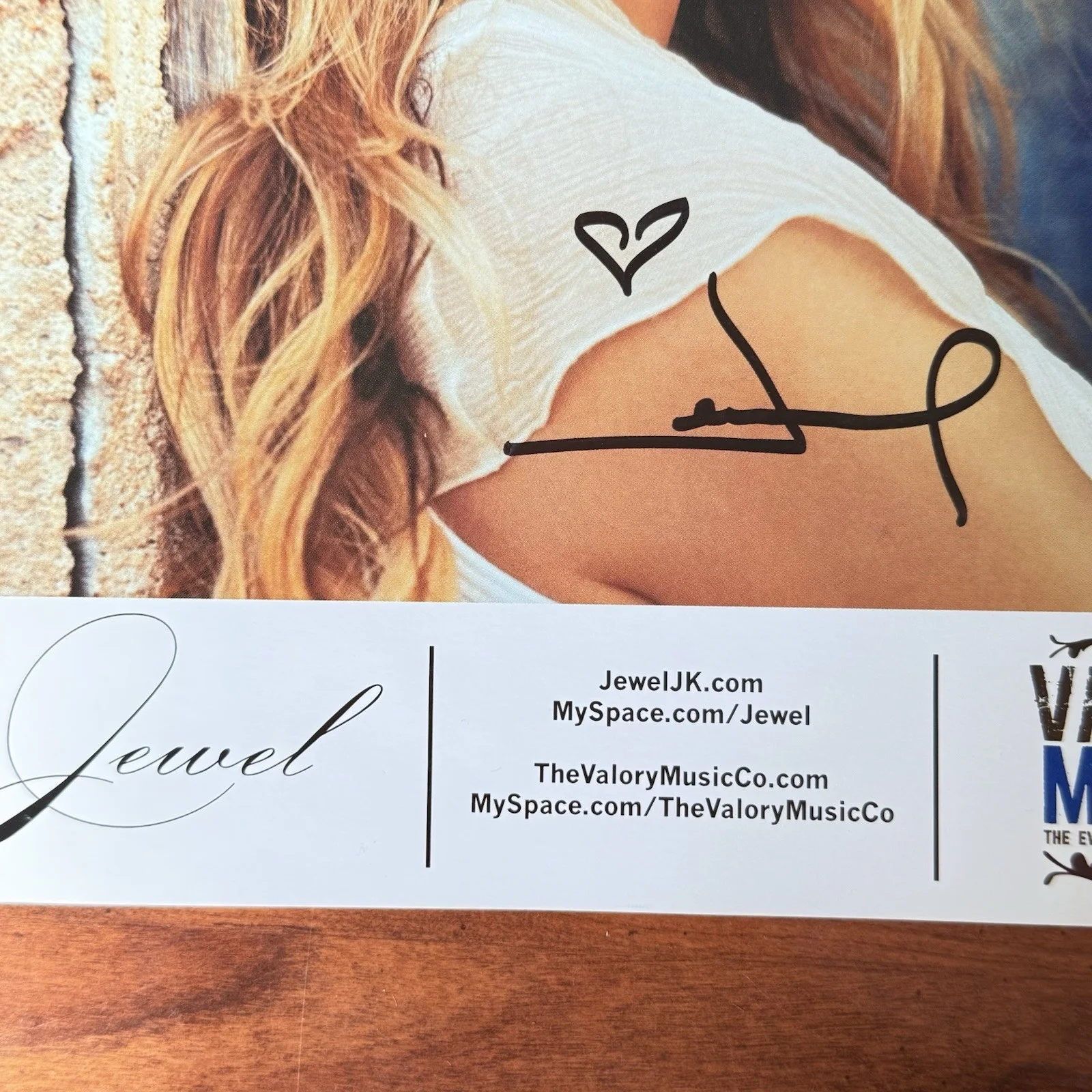 Jewel Color Publicity Photo Autographed By Jewl Singed, изображение 3