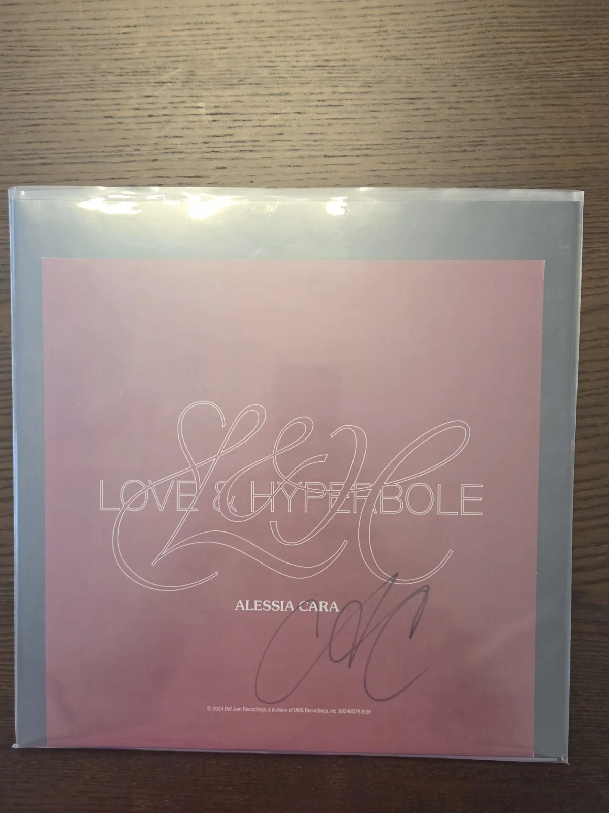 Alessia Cara Love & Hyperbole-Red & Black Marbled Signed Vinyl, image 3